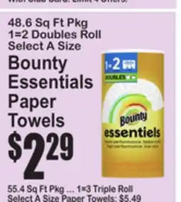 SuperFresh Bounty Essentials Paper Towels offer