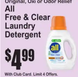 SuperFresh All Free & Clear Laundry Detergent offer