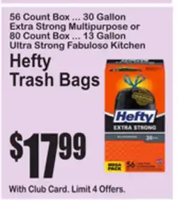 SuperFresh Hefty Trash Bags offer
