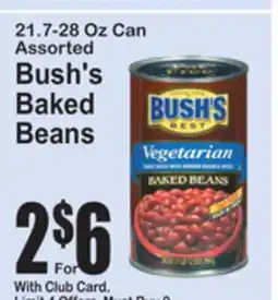 SuperFresh Assorted Bush's Baked Beans offer