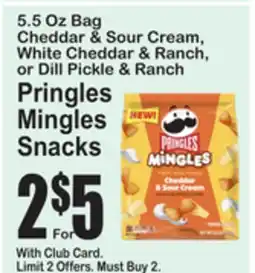 SuperFresh Pringles Mingles Snacks offer