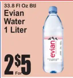 SuperFresh Evian Water offer