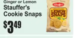 SuperFresh Ginger or Lemon Stauffer's Cookie Snaps offer