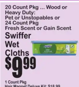 SuperFresh Swiffer Wet Cloths offer