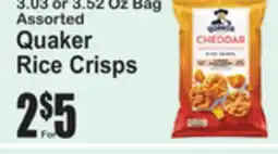 SuperFresh Quaker Rice Crisps offer