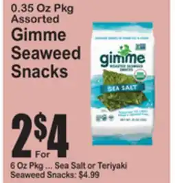 SuperFresh Gimme Seaweed Snacks offer