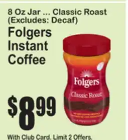 SuperFresh Folgers Instant Coffee offer