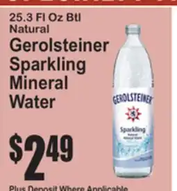 SuperFresh Gerolsteiner Sparkling Mineral Water offer