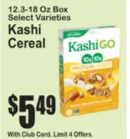SuperFresh Kashi Cereal offer
