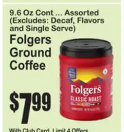 SuperFresh Folgers Ground Coffee offer