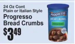 SuperFresh Progresso Bread Crumbs offer