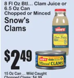 SuperFresh Snow's Clams offer