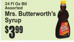 SuperFresh Mrs. Butterworth's Syrup offer