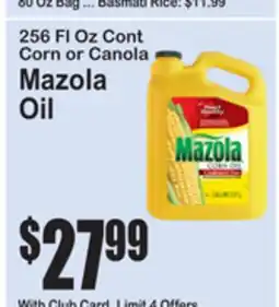 SuperFresh 256 FL Oz Cont Corn or Canola Mazola Oil offer