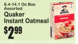 SuperFresh Quaker Instant Oatmeal offer