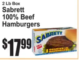 SuperFresh Sabrett 100% Beef Hamburgers offer