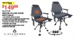 Dunham's Sports Black Rifara heated inline chair with table offer