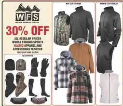 Dunham's Sports World Famous Sports heated apparel and accessories offer