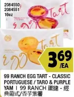 99 Ranch 99 ranch egg tart - classic portuguese / taro & purple yam offer