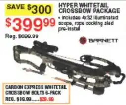 Dunham's Sports Barnett Hyper Whitetail Crossbow Package offer
