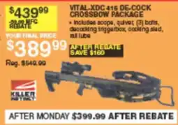 Dunham's Sports Vital-xdc 415 de-cock crossbow package offer