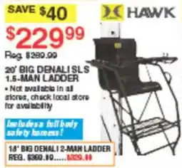 Dunham's Sports Hawk 20' Big Denali Sls 1.6-Man Ladder offer