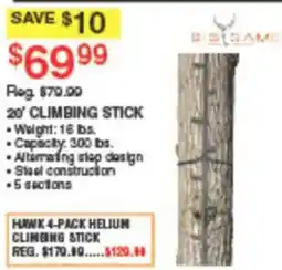 Dunham's Sports Big Game 20' Climbing Stick offer