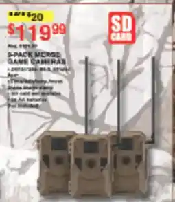 Dunham's Sports SD card 9-pack merge game cameras offer