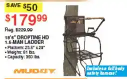 Dunham's Sports Mudby 18'6" Droptine Hd 1.5-Man Ladder offer