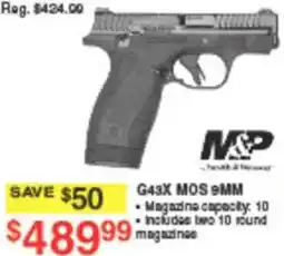 Dunham's Sports M&P G43X MOS 9MM offer
