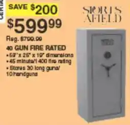 Dunham's Sports Sports Afield 40 Gun Fire Rated Safe offer