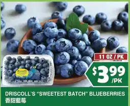 99 Ranch Driscoll's "Sweetest Batch" Blueberries offer