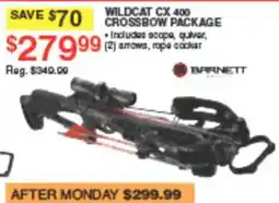 Dunham's Sports Barnett Wildcat Cx 400 Crossbow Package offer