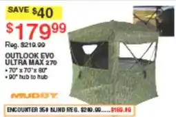 Dunham's Sports Muddy outlook evo ultra max 270 offer