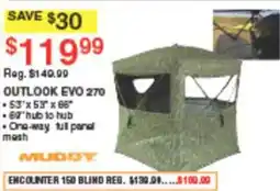 Dunham's Sports Muddy outlook evo 270 offer