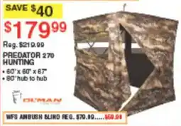 Dunham's Sports Duman Predator 270 Hunting offer