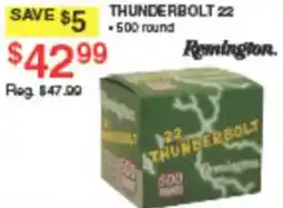 Dunham's Sports Remington thunderbolt 22 offer