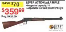 Dunham's Sports Henry lever action 22lr rifle offer