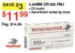 Dunham's Sports Winchester 5.56mm or .223 fmj offer