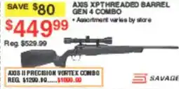 Dunham's Sports Axis xpthreaded barrel gen 4 combo offer