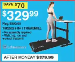 Dunham's Sports Lifemax TM2202 3-in-1 treadmill offer
