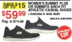 Dunham's Sports Skechers women's summit plus or summits arch fit athletic casual shoes offer