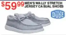 Dunham's Sports Hey Dude Men's Wally Stretch Jersey Casual Shoes offer