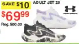 Dunham's Sports Under Armour adult jet 25 offer