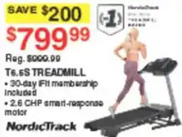 Dunham's Sports NordicTrack T6.5S Treadmill offer