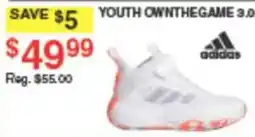Dunham's Sports Adidas Youth OwnTheGame 3.0 offer