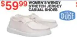 Dunham's Sports Hey Dude Women's Wendy Stretch Jersey Casual Shoes offer