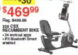 Dunham's Sports 325 CSX Recumbent Bike offer