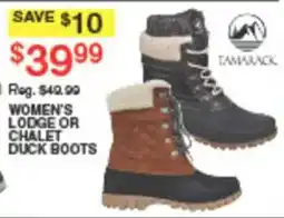 Dunham's Sports Tamarack Women's Lodge or Chalet Duck Boots offer