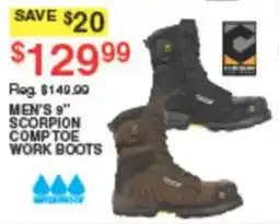 Dunham's Sports Men's 9" Scorpion Comp Toe Work Boots offer